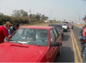Campaña de seguridad vial en Corrientes, Argentina