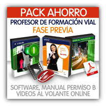 PACK PROFESOR DE FORMACIÓN VIAL - FASE PREVIA - CURSO XIX
