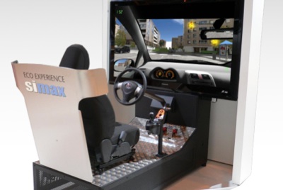 Los simuladores de conducción en el Salón del Vehículo y Combustibles alternativos