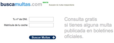 Buscador de multas de tráfico