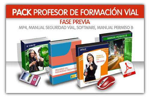 Pack Profesor de Formación Vial. Supera la Fase Previa del XIV curso de profesor de autoescuela