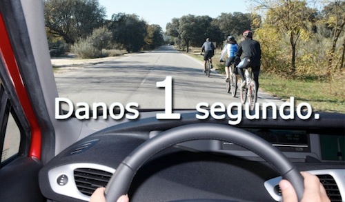 Danos 1 segundo, campaña de concienciación vial