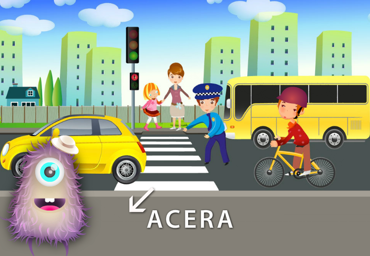 Las aventuras de Katia: juego de seguridad vial para niños