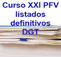 Curso XXI profesor formación vial: listados definitivos fase previa